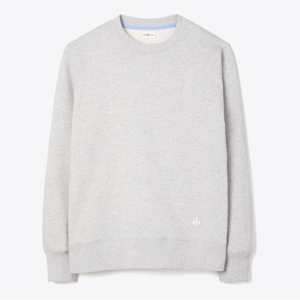 Tory Sport FRENCH TERRY CREW - XS